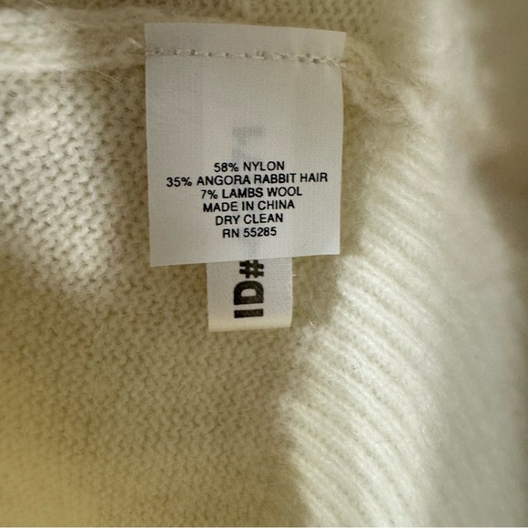 Express Angora Wool Blend Rhinestone Button Cardigan - Picture 10 of 10